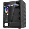 Корпус игрового ПК VEVOR Mid Tower ATX с 3-кратными 120-мм вентиляторами ARGB