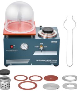 VEVOR 290W Vacuum Investing Casting Machine with 3CFM Pump and Bell Jar for Jewelry Making