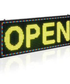 VEVOR 102x36cm Programmable LED Scrolling Display Board P10 Full-Color Outdoor/Indoor Sign