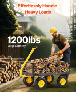Heavy-Duty Yard Wagon with 33cm Tires