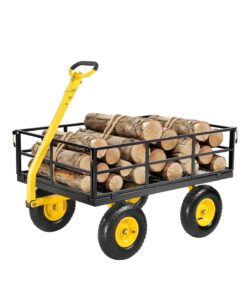VEVOR tērauda dārza ratiņi ar 544 kg ietilpību
