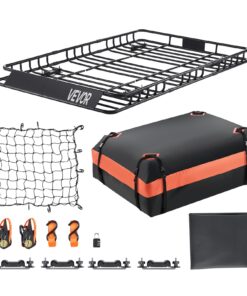 VEVOR jumta bagāžas grozs 163x99x10,4 cm – automašīnas virsbūves bagāžas turētājs ceļojumiem un glabāšanai