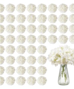 VEVOR 65 Pcs Artificial Silk Hydrangea Flowers