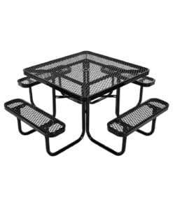 VEVOR Outdoor Picnic Table Set – Weather-Resistant Steel Patio Dining Furniture for Garden or Terrace