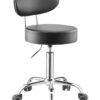 VEVOR Adjustable Garage Shop Stool with Backrest  Wheels