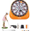 VEVOR Inflatable Soccer Dart Board over 180 cm with 4 Kick Balls and 12 Tennis Balls