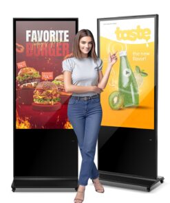 Цифровой дисплей для вывесок с сенсорным экраном VEVOR 140 см 4K UHD