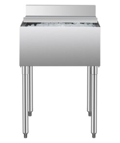 Комерційний контейнер для льоду VEVOR 61L з розсувною кришкою і тримачами для пляшок для барів і ресторанів