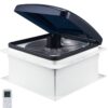 VEVOR 355 cm RV Roof Vent Fan with 10 Speed Reversible Motor and Remote Control for Camper Vans and Motorhomes