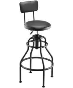 VEVOR Adjustable Garage Work Stool with Backrest