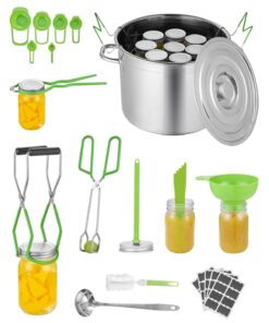VEVOR 11-Piece Canning Supplies Starter Kit – Stainless Steel Water Bath Canner for Home Food Preservation