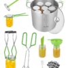 VEVOR 9 Piece Stainless Steel Water Bath Canning Starter Kit  Home Food Preservation Tools Set