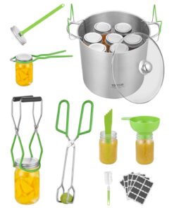 VEVOR 9-Piece Stainless Steel Water Bath Canning Starter Kit – Home Food Preservation Tools Set