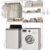 VEVOR White Over Washer and Dryer Storage Rack  6 Tier