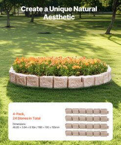 Fade-Resistant Garden Border for Lawns and Flower Beds