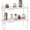 VEVOR 2 Tier Steel Cabinet Organizer Shelf  Space Saving Counter Storage Rack for Spices
