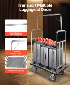 544 kg Capacity Bellman's Trolley for Heavy Duty Use