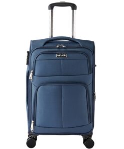 VEVOR 51cm Expandable Softside Carry-On Luggage with Spinner Wheels