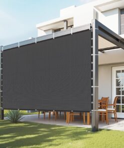 VEVOR 90% Sun Shade Cloth 3x3 m Black Privacy Screen for Patio