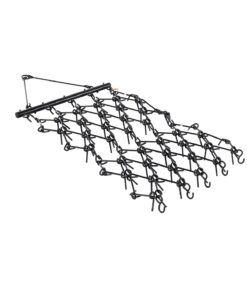 VEVOR 120 x 120 cm Heavy-Duty ATV Chain Drag Harrow with 69 Tines for Lawn Leveling