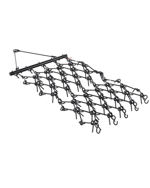 VEVOR 120 x 120 cm Heavy Duty ATV Chain Drag Harrow with 69 Tines for Lawn Leveling
