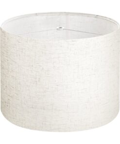 VEVOR Medium Round Drum Lamp Shade 33x33x25 cm – Light Linen Fabric