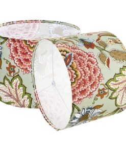 VEVOR Set of 2 Dark Floral Drum Lamp Shades