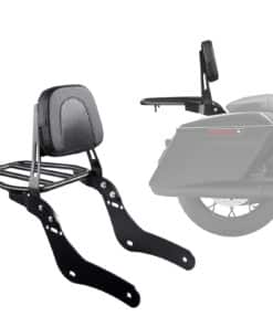 Motorcycle Sissy Bar Backrest with Luggage Rack for Honda Rebel CMX300/500 (2017–2022)