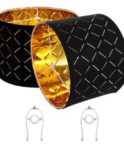 VEVOR 2 melnu bungas tipa lampu abažūru komplekts