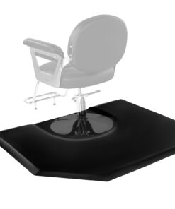 VEVOR Hexagon Anti-Fatigue Salon Mat 1225 x 1505 mm – 25mm Thick PU Foam Barber Floor Mat with Chair Cut-Out
