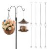 VEVOR 8 Pack 2730mm Heavy Duty Double Shepherds Hooks for Bird Feeders