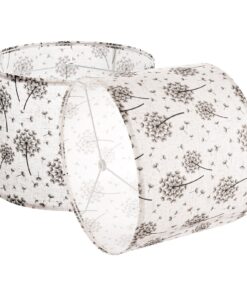 VEVOR Set of 2 Drum Lamp Shades 33x33x25 cm – Light Dandelion Pattern