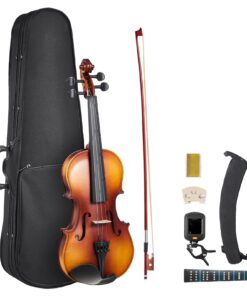 VEVOR 3/4 Size Violin Set for Adult Beginners – 340mm Fiddle with Case