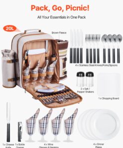 Blanket & Tableware – Insulated 4-Person Outdoor Set