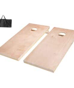 VEVOR 122x61cm Solid Wood Cornhole Game Set with Carry Bag – Portable Outdoor Toss Board