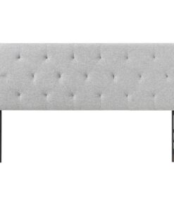 VEVOR Adjustable Grey Fabric Headboard for Full Size Bed