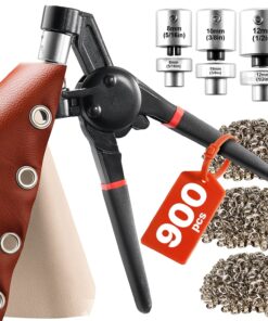 VEVOR Grommet Tool Kit with 900 Metal Eyelets (8mm