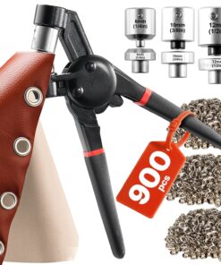 VEVOR Grommet Tool Kit with 900 Metal Eyelets (6mm