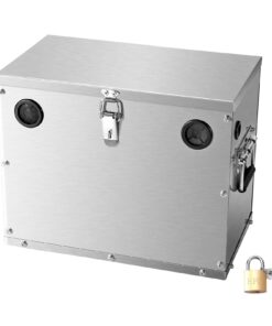 VEVOR Stainless Steel Battery Box for Group 24/31 12V-36V Batteries