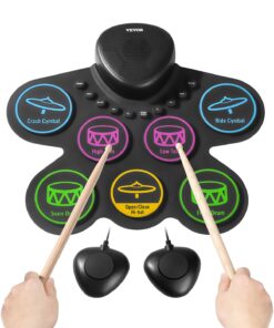 VEVOR 7-Pad Kids Electronic Drum Set with Headphones Jack