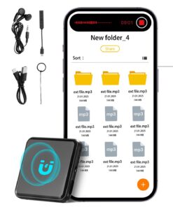 VEVOR 128GB Mini Digital Voice Activated Recorder with Magnet