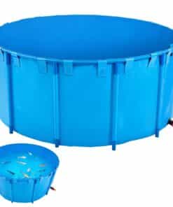 VEVOR 5000L Round Above-Ground PVC Fish Pond – Durable Outdoor Koi Tank