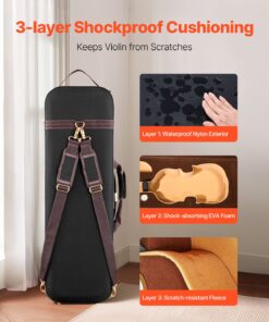 EVA Foam Padding & Nylon Fabric – Lightweight Anti-Scratch Travel Bag