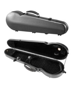 VEVOR 4/4 Full Size Lightweight Carbon Fiber Violin Case with EVA Foam