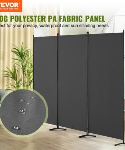 Fabric Privacy Screen with Metal Frame