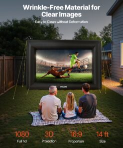 Wrinkle-Free Oxford Fabric & Carry Bag for Backyard Cinema