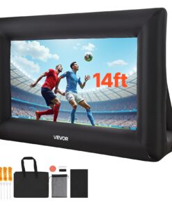 VEVOR 4.3 m Inflatable Outdoor Movie Screen 16:9 with Silent Blower