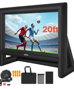 VEVOR 6.1m Inflatable Outdoor Movie Screen 16:9 with Silent Blower