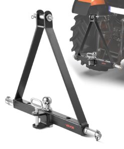 VEVOR 3-Point 50mm Trailer Hitch Receiver Adapter for Tractors