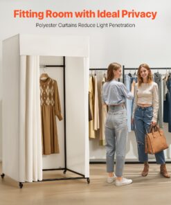 Privacy Dressing Booth with Thick Fabric & Iron Frame